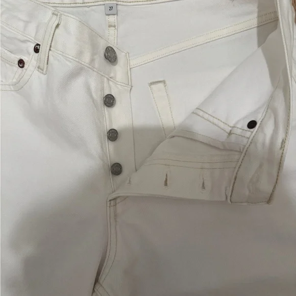 Agolde Women's V-Waist Baggy Jeans (in scone) - Picture 4 of 4